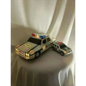 Tested And Working 1993 Hess Patrol Car W/ 2012 Hess rescue Truck Lights Up VTG